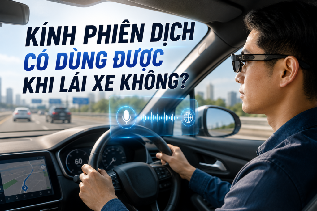 Kính phiên dịch khi lái xe có dùng được không?