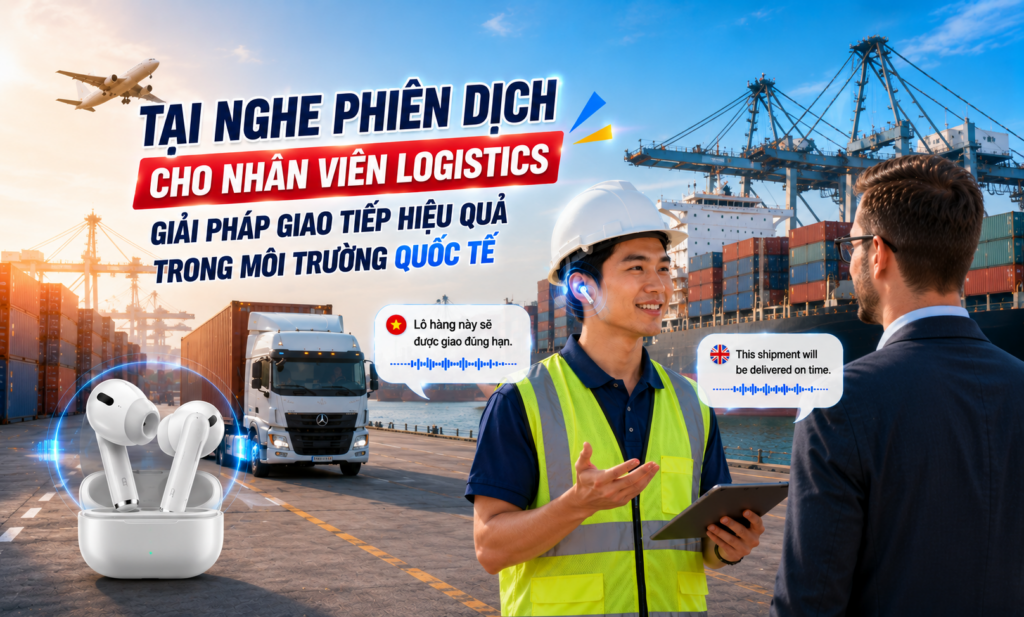 Tai nghe phiên dịch cho nhân viên logistics: Giải pháp giao tiếp hiệu quả trong môi trường quốc tế