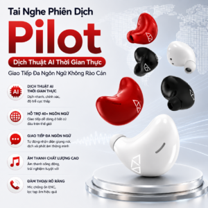 Tai Nghe Phi&ecirc;n Dịch Pilot - Giao Tiếp Kh&ocirc;ng R&agrave;o Cản